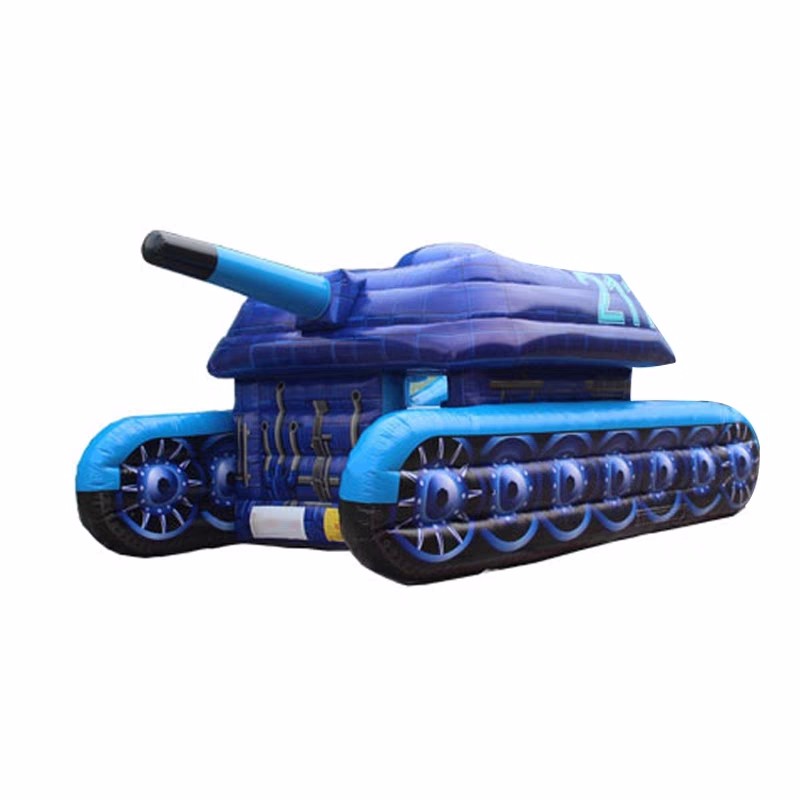 蓝色充气坦克